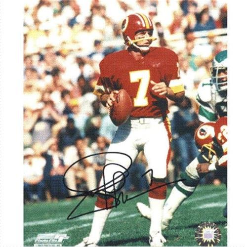 Joe Theismann Autographed Washington Redskins (Red Jersey) 8x10 Photo