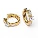 0.65 Carat 14KYG Diamond Hoop Earrings