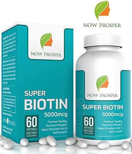 Biotin 5000 mcg - Best Formulation For Hair Growth, Volume &amp; Structure - Provides Your Body With Necessary Vitamins For Healthy Skin, Nails And More - Made in USA - 100% Satisfaction Guaranteed