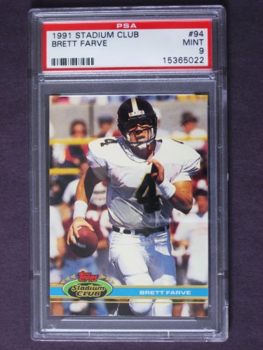1991 Stadium Club Football BRETT FAVRE, RC 