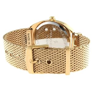 Peugeot Women's PQ3249G Gold-Tone Mesh Bracelet Watch