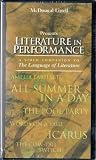 Literature in Performance: A Video Companion to The Language of Literature (Videocassette Tape and Video Resource Book) (The Language of Literature, Grade 6) [BRAND-NEW]