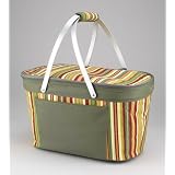 Collapsible Basket Cooler  Market Tote (Santa Barbara Stripe ) by 
