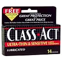 Class Act Latex Lubricated Condoms, Ultra-Thin & Sensitive, 13-Count Boxes (Pack of 6)