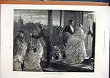 1873 HOME PARTY ROMANCE GOODNIGHT WOMAN MEN PRINT