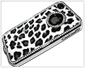 Luxury Unique Best Leopard Print Czech Rhinestone Case Cover for Apple Iphone 4 4g Crystal - Black