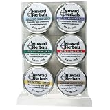 Nuwati Herbals Balm Assortment, 1 Ounce Balms (Pack of 6)
