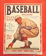 Baseball Magazine Cover Stooping Player