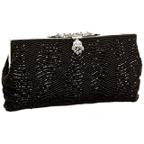 La Regale Rhine Frame Bead Clutch