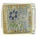 Flower Quilt Italian Charms Bracelet Link