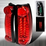 1999-2000 Cadillac Escalade, 1988-1998 Chevy C10 Led Tail Lights Red by Instyleparts