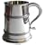 Pewter tankard - 2 band celtic design - 1 pint