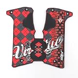 Virtue Ego Argyle Bullets Grips - Red