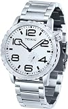 Mens Silver Stainless Steel Fashion Watches by Toxic