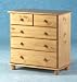 Antique Pine 3+2 Chest of Drawers