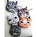 HuaYang Fantastic Cartoon Cat Head Shape Wallet Coins Purse Holder Pouch(Dark Coffee Meow)