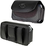 Black Horizontal Pouch Holster Case with Belt Clip and Loops for HTC Evo 4G ....
