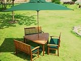 Review Innovators  / Boston 6 seater Bench hardwood complete garden furniture Set