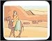 Mouse Pad with Africa, man, camel, Egypt, ancient, tomb, 