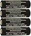 Moonrays 97143 4-Pack AA NiMh Pre-Charged Rechargeable Batteries for Solar Lights, 1500mAh
