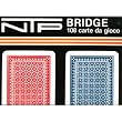 NTP Bridge Iris Standard Index Plastic Playing Cards (Blue/Red)