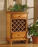 Wilshire Wine Rack - Antique Pine Finish (Antique Pine) (47.5'H x 30'W x 17'D)