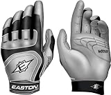 Easton VRS Pro III Adult Batting Gloves - Grey/Black
