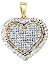 0.75CTW DIAMOND HEART PENDANT