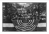 Historic Print (L): [Pres. Taft on flag-draped reviewing stand, Toledo, Ohio]