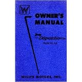 1955 JEEP DISPATCHER DJ 3A Owners Manual User Guide by Jeep