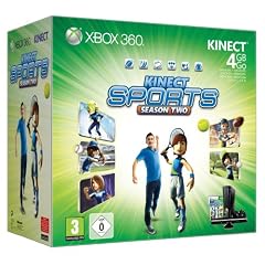 Xbox 360 - Konsole Slim 4 GB inkl. Kinect Sensor, Kinect Sports: Season 2 + Kinect Adventures, schwarz-matt