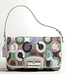 Coach Kristin Graphic Op Art Signature C Large Wristlet / Demi Bag / Handbag Style 43724