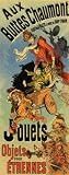 AUS BUTTES CHAUMONT JOUETS CHILDREN PLAYING MUSIC FRENCH VINTAGE POSTER CANVAS REPRO