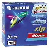 Fujifilm(R) Zip 100MB Disks, IBM Format, Pack Of 5