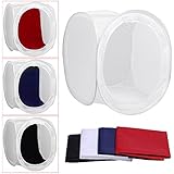 Neewer&reg; 16x16 inch/40x40 cm Photo Studio Shooting Tent Light Cube Diffusion Soft Box Kit with 4 Colors Backdrops (Red Dark Blue Black White) for Photography
