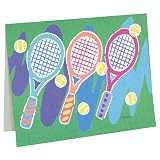Tennis Racquet Trio Note Cards