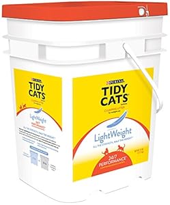 TIDY CATS Light Weight Cat Clumping Litter Pail, 17-Pound