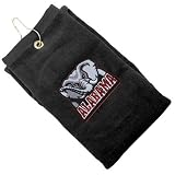 Buy Alabama Crimson Tide Black Embroidered Velour Golf Towel