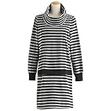 【 アウトレット 】(マーシェル) Marshel マタニティ 長袖 授乳 ワンピース タートルネック マタニティー服 服を着たまま簡単授乳 ブラック M