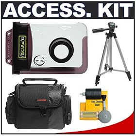 DiCAPac WP-510 Waterproof Underwater Case with Deluxe Padded Carrying Case + Tripod for... by DiCAPac