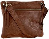 Fossil Sasha Front Zip X-body (Cognac)