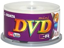 Ridata 1.46 GB 4x Mini DVD-R Cake Box (25 Discs)