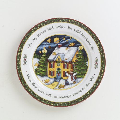 Portmeirion A Christmas Story Dinner Plates, Series 4, Set of 4