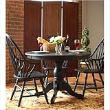 Carolina Classic Winslow Pedestal Table, Antique Black