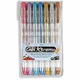 Gel X-Treme Gel Pens 7pc/Set-Metallic 0.7mm