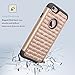 iPhone 6S Plus Case, iPhone 6 Plus Case, Elegant Choise Hybrid [Dual Layer] Armor Studded Rhinestone Crystal Bling Case Cover for (5.5 inch) iPhone 6S Plus/iPhone 6 Plus (A Rose Gold+Black)