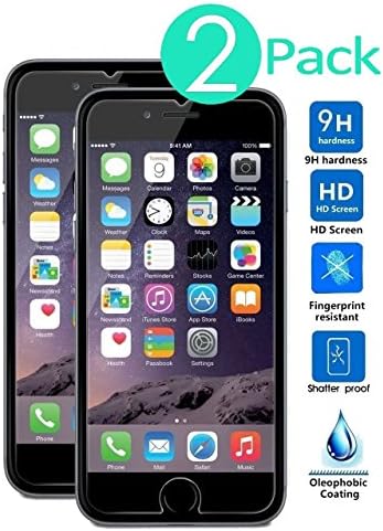 [2-Pack] MarvellTech iPhone 6 and 6s 4.7 Inch Tempered Glass Screen Protector Transparent &amp; Anti-scratch