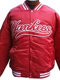 New York Yankees - Dugout Jacket, Satin Red