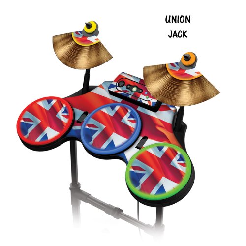Protective skins for Guitar Hero 4 World Tour Drum set, fits Xbox 360, PS3, PS2, WII - UNION JACK