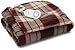 Sunbeam TW8225-030-792 Heated Electric Microplush Throw, Canyon Plaid
